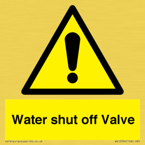 Water shut off Valve
